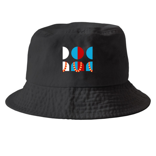 Indivisible Hawai'i Official Hats, a Black Printed Bucket Hat