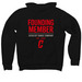 The Founders Tee, a Black Premium Pullover Hoodie (back-view)