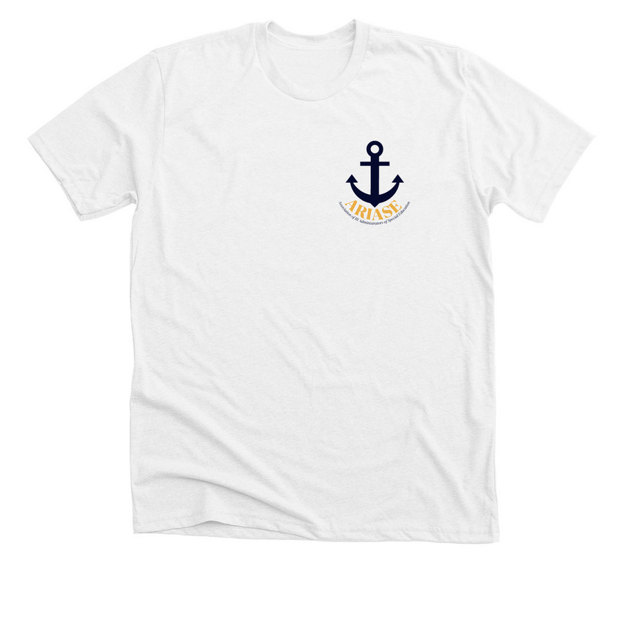 Gear Up with ARIASE!, a Solid White Blend Premium Unisex Tee