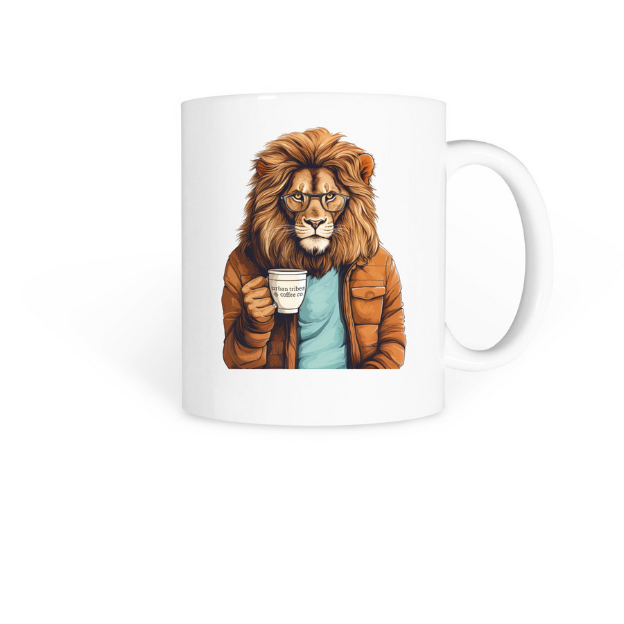 Urban Tribes Coffee Company, a White Coffee Mug
