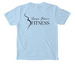 Blueberries, a Chambray Comfort Colors Pocket Tee (back-view)