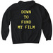 GROUP CROWD FUNDING, a Black Gildan Softstyle Pullover Hoodie (back-view)