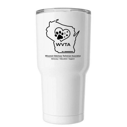 Tumblers, a White Insulated Tumbler
