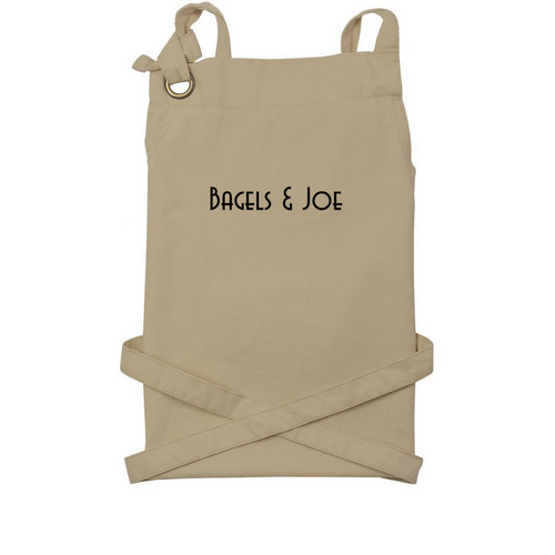 Tan Apron, a Khaki Cotton Canvas Pocket Apron