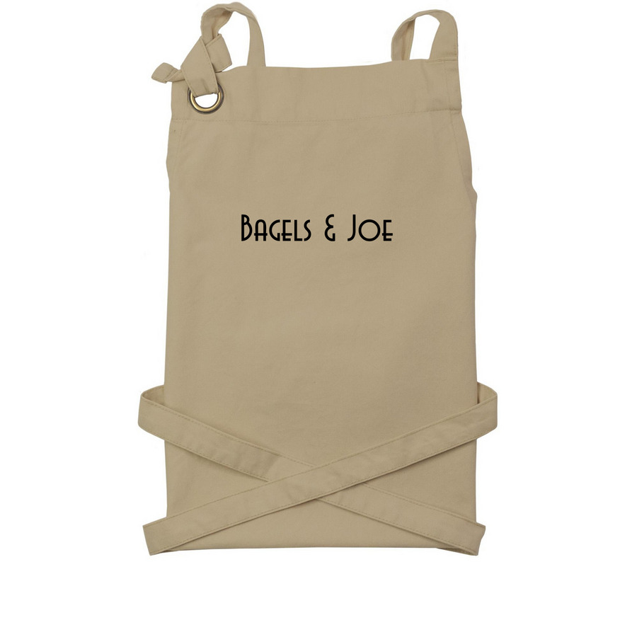 Tan Apron, a Khaki Cotton Canvas Pocket Apron