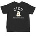 CICU Little Boos, a Black Toddler Tee (back-view)