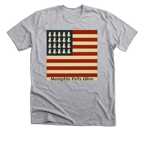 Cats and Stripes, a Athletic Heather Premium Unisex Tee