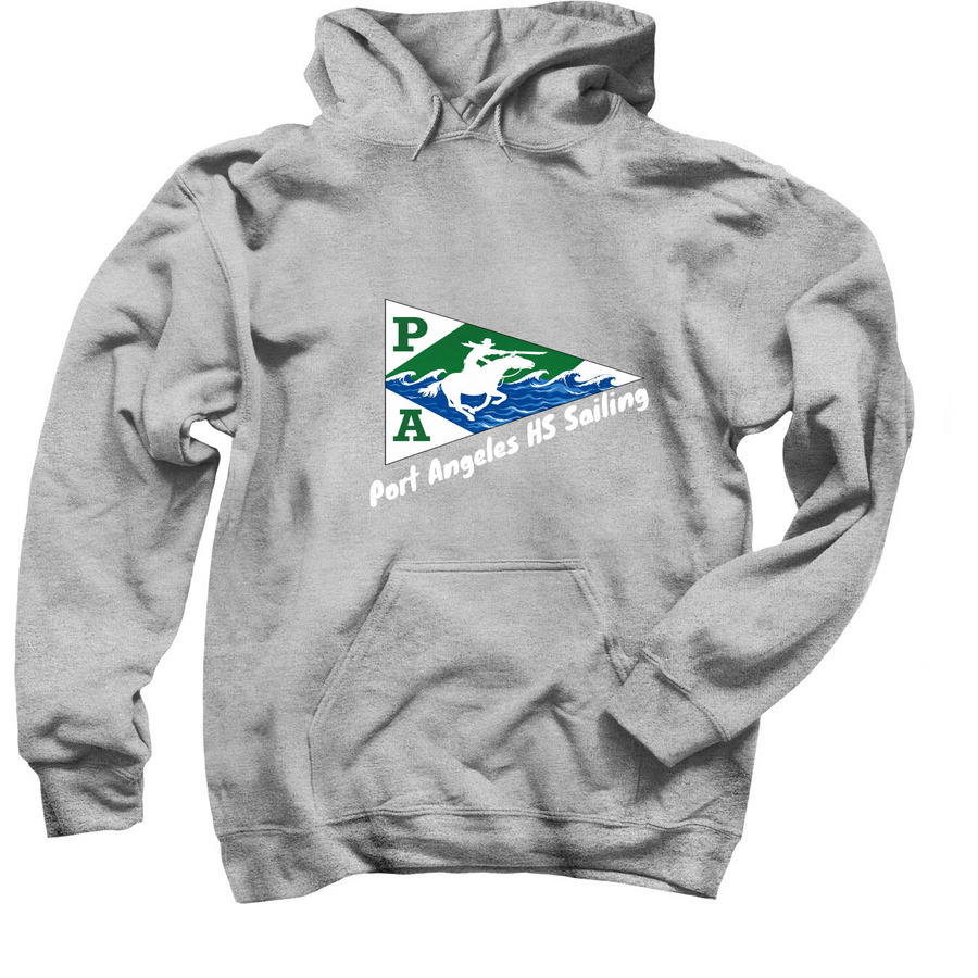 Port Angeles High School Sailing - Sweatshirt, a Sport Grey Pullover Hoodie