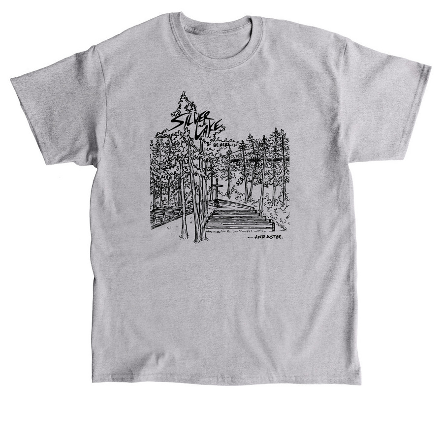 ?Be Here? Hubbell Design, a Sport Grey Classic Unisex Tee