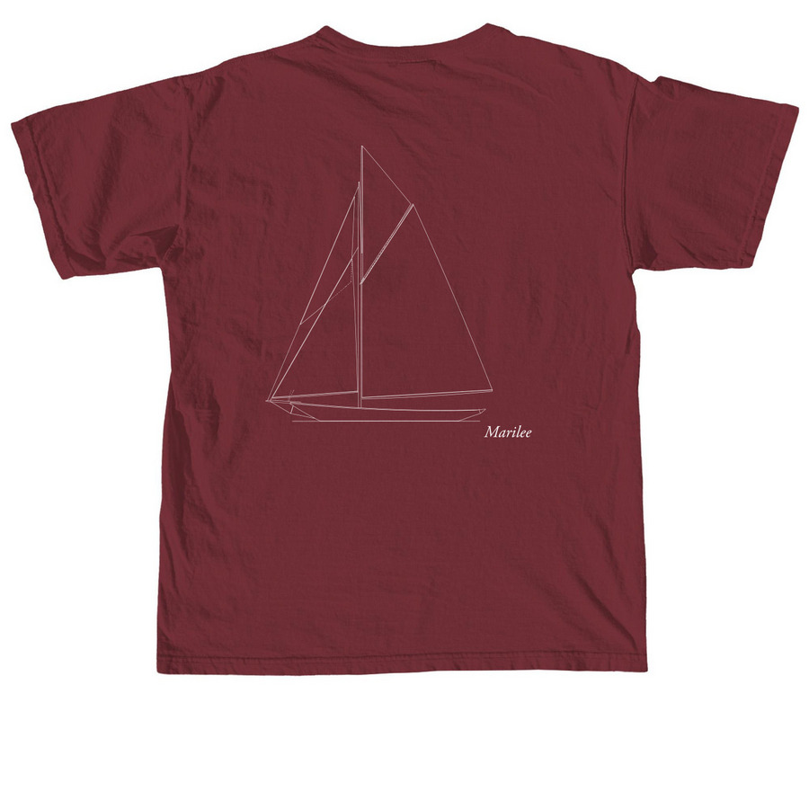 2026 REGATTA - MARILEE, a Brick Comfort Colors Unisex Tee (back-view)