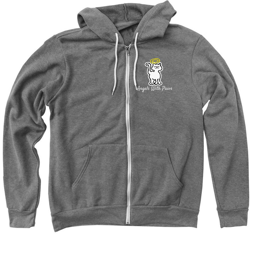 Sweater (& T-Shirt) Weather, a Deep Heather Zip Up Hoodie