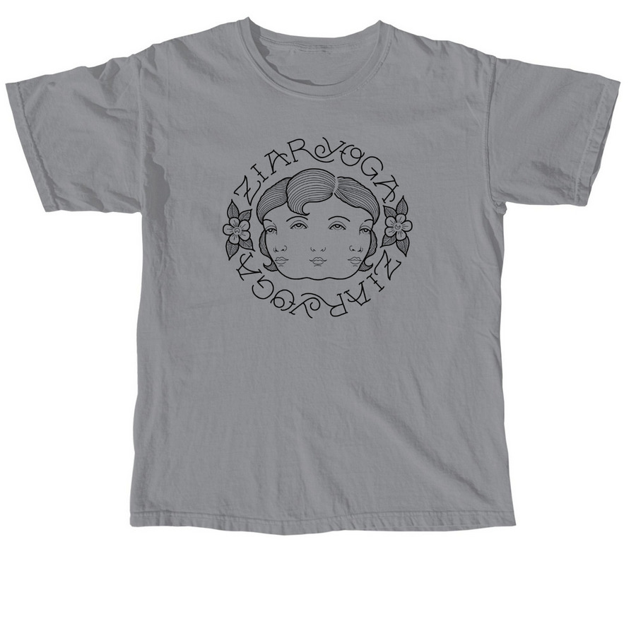 Triple Goddess ZiarYoga, a Granite Comfort Colors Unisex Tee