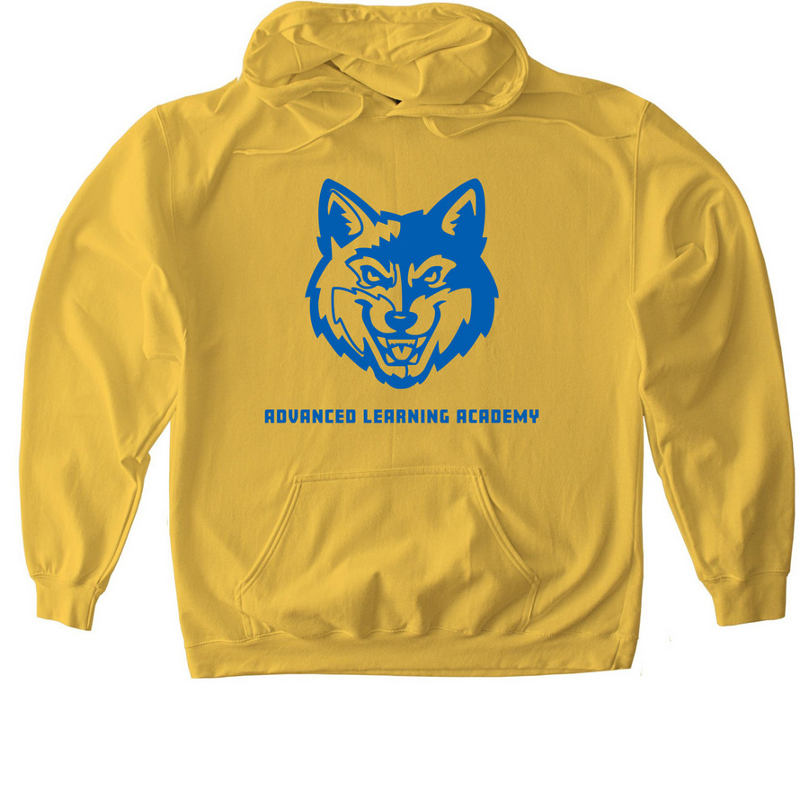 Wolf Face, a Daisy Softstyle Pullover Hoodie