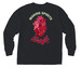 Making Spirits Bright (Pocket Tee), a Black Comfort Colors Long Sleeve Pocket Tee (back-view)