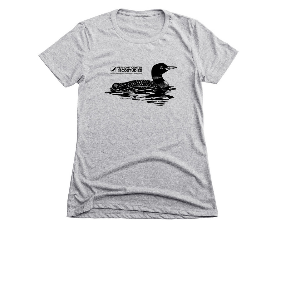 Vermont Loon Conservation Project, a Dark Heather Grey Women's Slim Fit Tee