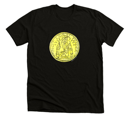 Not Legal Tender (large logo), a Black Heather Premium Unisex Tee