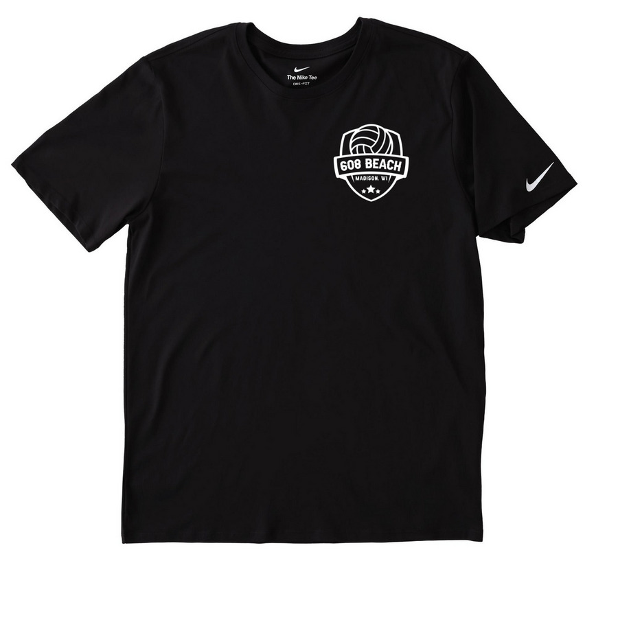 Performance Wear/Nike Crest Logo&nbsp;, a Black Nike Dri-FIT Jersey Blend Performance Tee