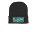 Hitchhiker's Season 3 Beanies, a Black Printed Cuffed Beanie