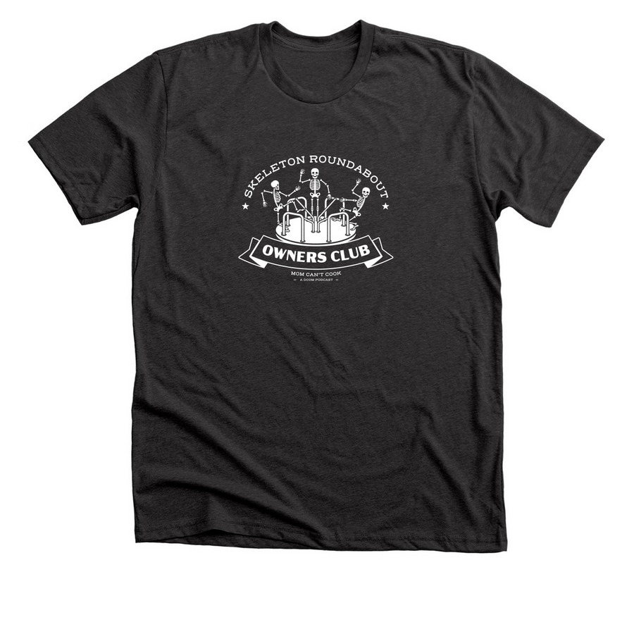 Skeleton Roundabout Owners Club, a Dark Grey Heather Premium Unisex Tee