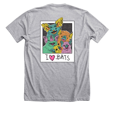 I <3 BATS, a Athletic Heather Premium Unisex Tee