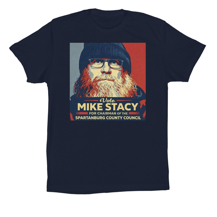 Mike Stacy for Chairman T-Shirt&nbsp;, a Navy Premium Cotton Tee