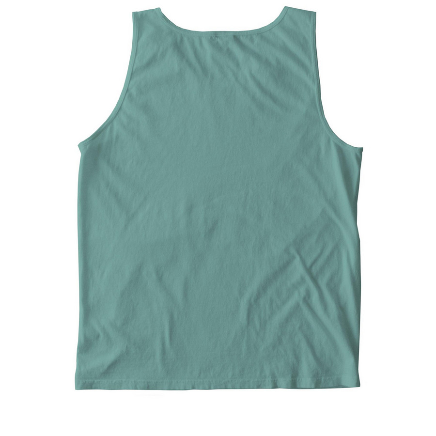 Tank Top, a Seafoam Comfort Colors Tank Top (back-view)