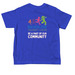 Toddler Be Part of Our Community, a Royal Blue Toddler Tee (back-view)