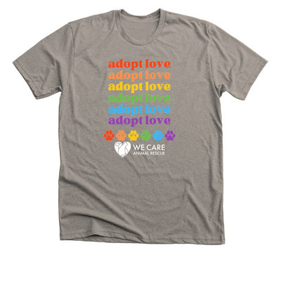 Adopt Love, a Heather Stone Premium Unisex Tee