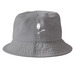 Hat Collection, a Grey Printed Bucket Hat