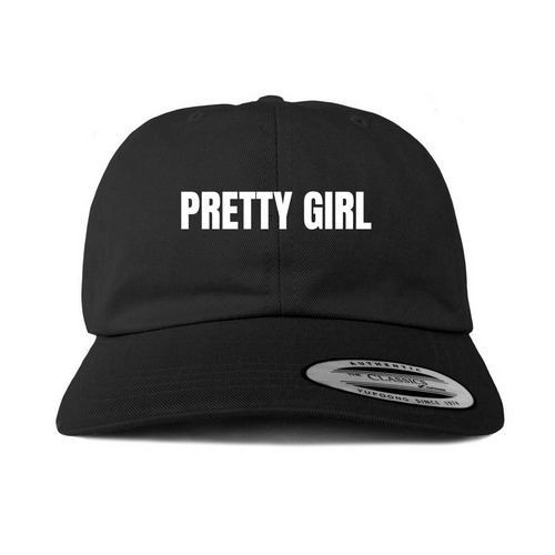 Aly's Pretty Girl Cap, a Black Printed Classic Baseball Cap