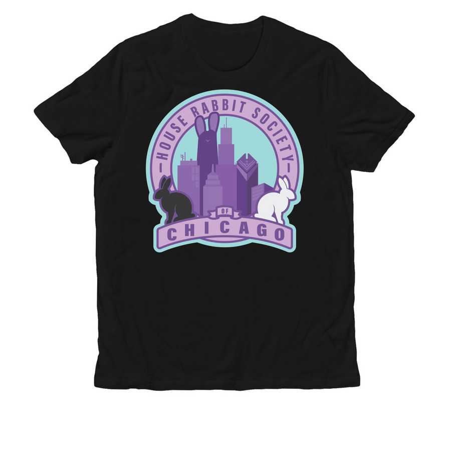 HRS Chicago logo, a Deep Black Allmade Organic Cotton Unisex Tee