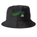Library Kid - green, a Black Printed Bucket Hat