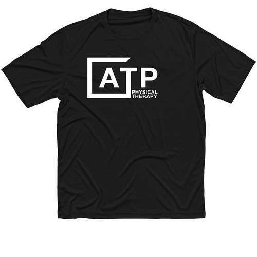 ATP Physical Therapy, a Black Classic Performance Tee
