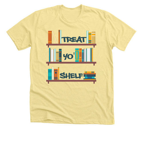 Treat Yo Shelf, a Heather Yellow Gold Premium Unisex Tee