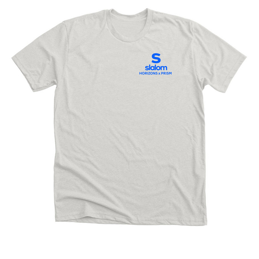 Slalom Horizons x Prism The Trevor Project&nbsp;, a Heather Cement Premium Unisex Tee