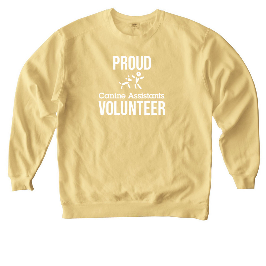 Volunteer logo shirt, a Butter Comfort Colors Crewneck Sweatshirt