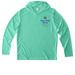 CVSC logo w/ name - Heather, a Bright Seafoam UV Performance Long Sleeve Hoodie