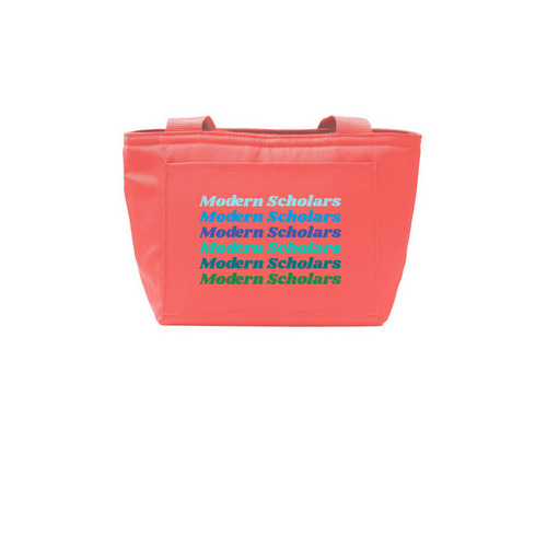 The Learning Lunchbox, a Coral Splash Insulated Lunch Tote