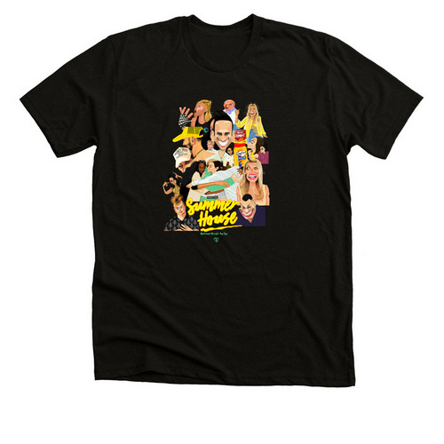 Summer House, a Solid Black Blend Premium Unisex Tee