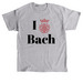 I love Bach, one sided, a Sport Grey Classic Unisex Tee