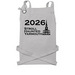 SHY 2026 - Black Logo Apron, a Silver Cotton Canvas Pocket Apron