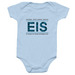 EIS 75th Anniversary Onesie, a Light Blue Infant Onesie