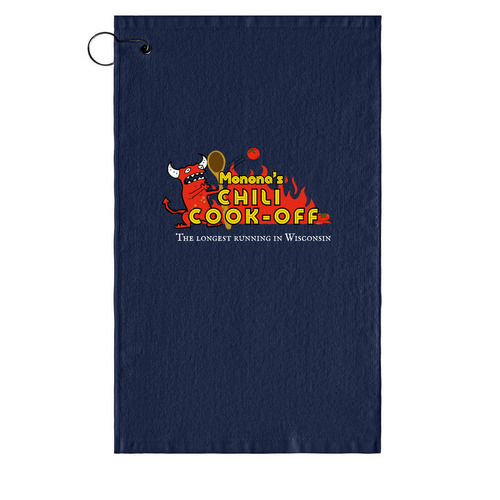Monona's Chili Cook-Off Belt Clip Towel&nbsp;, a Navy Golf Towel
