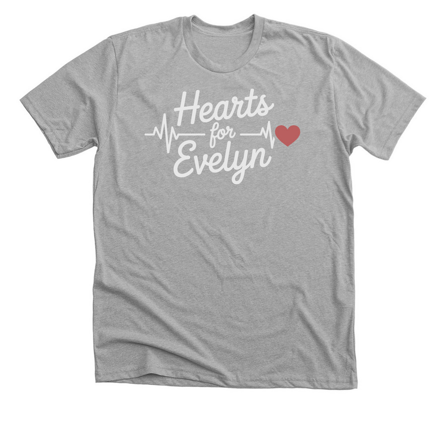 COTA for Evelyn's Heart, a Athletic Heather Premium Unisex Tee