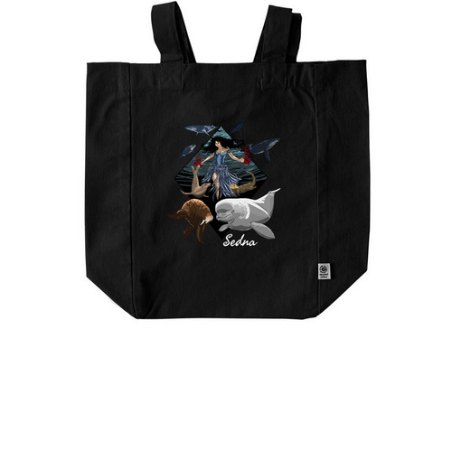 Sedna totes, a Black Recycled Cotton Tote Bag