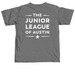 JLA Heart w/ Back Logo, a Grey Comfort Colors Unisex Tee (back-view)