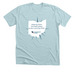 Best Place T-shirt, a Heather Ice Blue Premium Unisex Tee