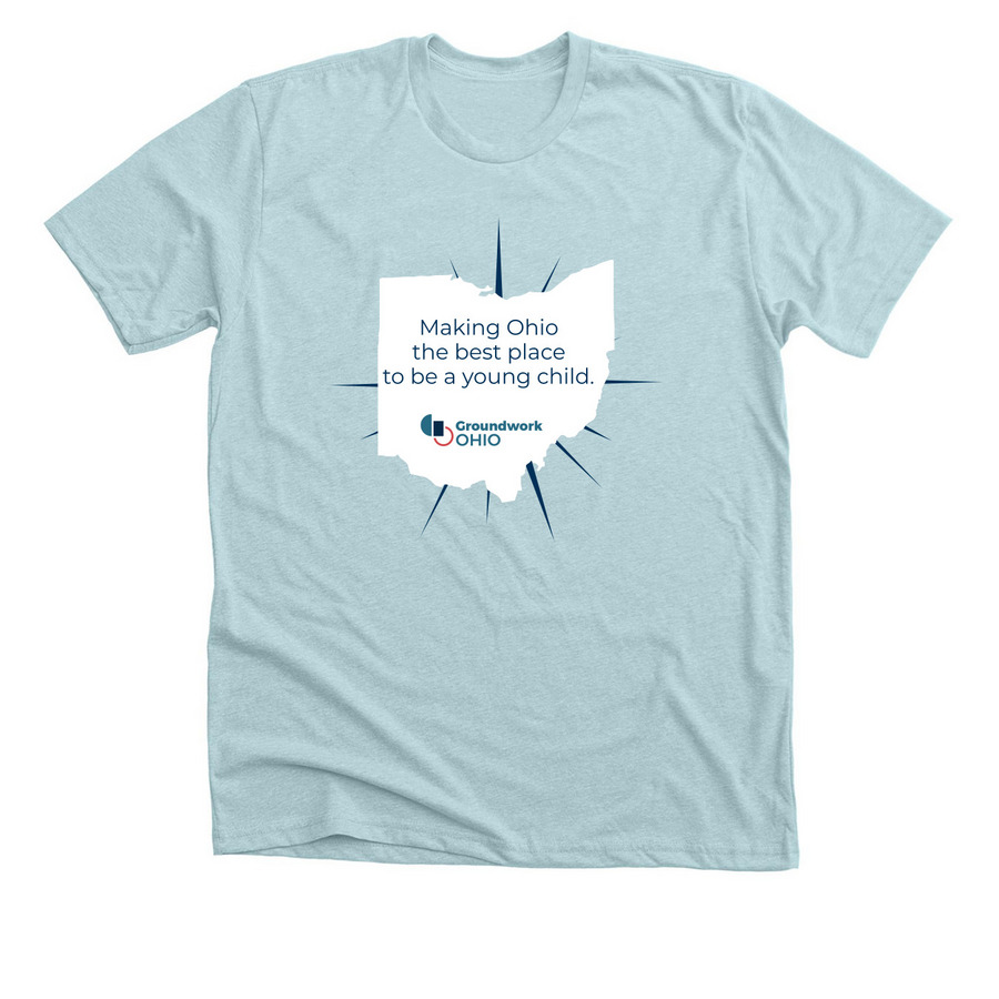 Best Place T-shirt, a Heather Ice Blue Premium Unisex Tee