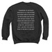 Matthew 28:19-20, a Black Crewneck Sweatshirt (back-view)