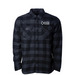 For the Bears Flannel, a Charcoal Heather/ Black Unisex Flannel Shirt